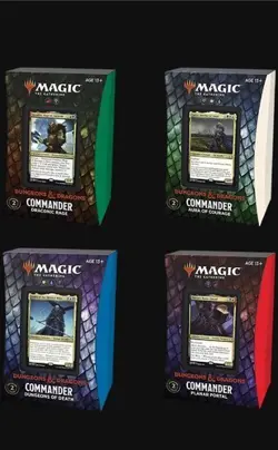 D&D Adventures in the Forgotten Realms - Commander Deck - Set of 4 - Sealed - Image 1