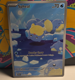 The Pokemon Company Spheal 199/191 Sv08 Holo Illustration Rare 70 HP - Image 1