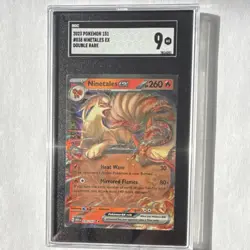 2023 Pokemon Ninetales Ex Scarlet & Violet 151 Holo Double Rare #038/165 SGC 9 - Image 1