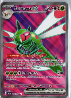 Yanmega ex - 206/182 - Destined Rivals- Holo Rare Pokemon Card NM - Image 1