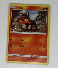 Litten 3/12 Holo | McDonalds Promo | Pokemon Card Sealed Rare - Image 1