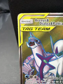 Pokemon Arceus & Dialga & Palkia GX (Full Art) 220/236 Sm-Cosmic Eclipse Holo - Image 3