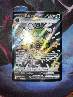 Forretress ex SV: Paldean Fates 212/091 Pokemon TCG Card Shiny Ultra Rare NM - Image 1