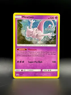 Mewtwo SM77 Holo - Black Star Promo - Pokemon TCG Sun & Moon Promos - Image 2