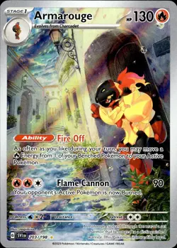 Armarouge 203/198 Scarlet & Violet Base Set Illustration Rare NM Pokemon TCG - Image 1