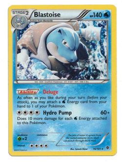 Pokemon Card: Blastoise Cosmos HOLO 16/101 B&W Plasma Blast Set Rare! GD - Image 1