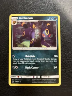 Umbreon 120/214 Rare Reverse Holo Pokemon Lost Thunder - Image 1
