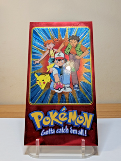 2000 Topps Pokemon TV Tin Topper Jumbo 2 of 5 Ash Misty Brock Series 2 Animation - Image 1