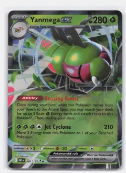 YANMEGA EX 003/182 DOUBLE RARE DESTINED RIVALS POKEMON - Image 2