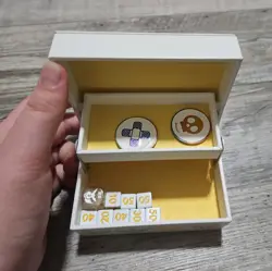 Pokemon TCG Eevee Advanced Theme Dice Damage Counters with Box - Image 2