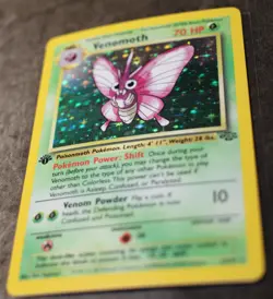 Pokemon ~ Jungle 1st Edition ~ Venomoth ~ Holo Rare ~ LP Excellent ~ #13 - Image 4