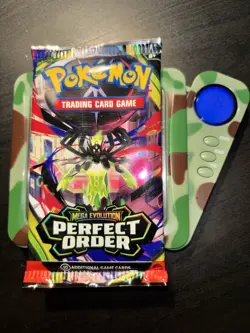 22.7g HEAVY Pokemon TCG: Mega Evolutions PERFECT ORDER Booster Pack - Image 1