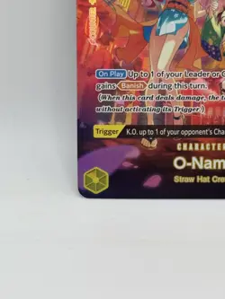 2024 O-Nami OP06-101 SP One Piece Card OP07 500 Years in the Future Alt Art - Image 4