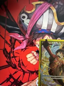 One Piece - ST29 Monkey.D.Luffy 001 Leader Gold Foil Promo - Image 2