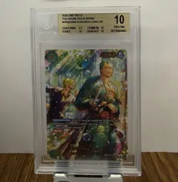 2026 One Piece The Azure Sea's Seven PRB02-006 Roronoa Zoro SP BGS 10 PRISTINE - Image 2