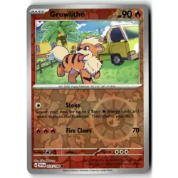 Growlithe 031/198 Scarlet & Violet - Reverse Holo Common - Pokemon TCG Card - Image 1