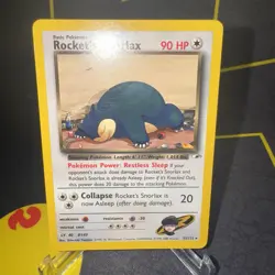 2000 Pokemon TCG Rocket's Snorlax 33/132 Gym Heroes Card Unlimited - LP - Image 1