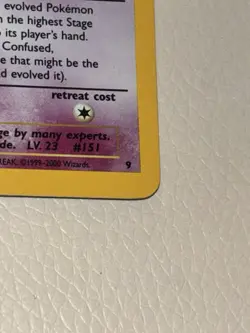 Pokemon Mew Promo Holo Card 09/53 Wotc Promo 2000 TCG SWIRL 🌀 - Image 2