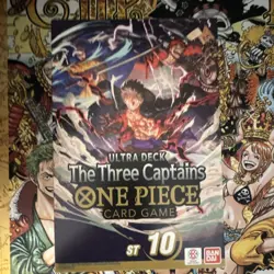 Bandai One Piece Card Game Ultra Deck The Three Captains ST-10 Luffy Zoro Law - Image 1