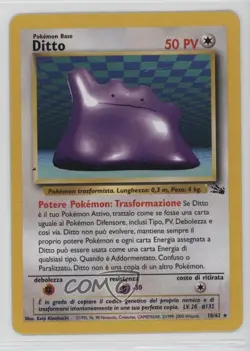 Ditto Italian Pokemon Fossil #18 1999 - Image 1