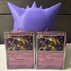 2x Pokemon Alakazam Holo Rare TCG Card Mega Evolutions 056/132 - Image 1