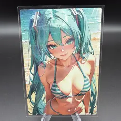 Hatsune Miku Anime Waifu Card Doujin ACG Goddess Holo - Image 2