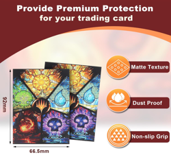 MTG Card Sleeves 100CT,Standard Size Sturdy Colorful Patterns - Image 3