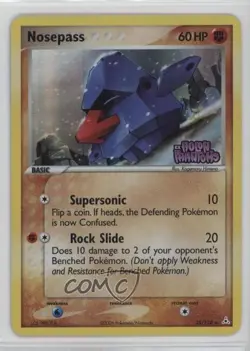 Nosepass Reverse Foil Pokemon EX Holon Phantoms #25 2006 - Image 1