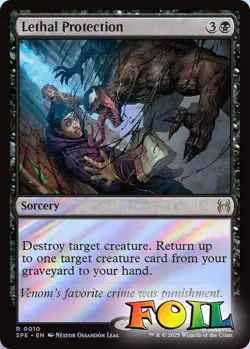 Lethal Protection 0010 MTG Marvel's Spider-Man Eternal Rare NP Foil - Image 1