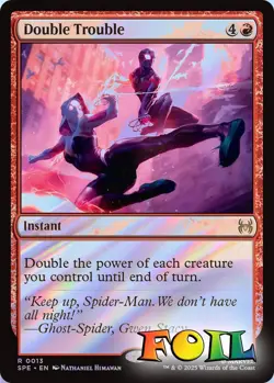 Double Trouble 0013 MTG Marvel's Spider-Man Eternal Rare NP Foil - Image 1
