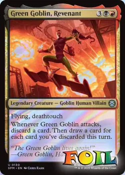 Green Goblin, Revenant 0130 MTG Marvel's Spider-Man Uncommon NP Foil - Image 1