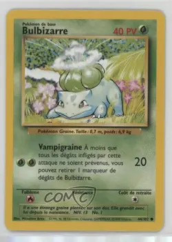 Bulbasaur French Pokemon Base Set #44 1999 - Image 1