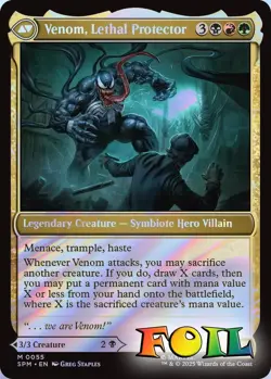 Eddie Brock 0055 MTG Marvel's Spider-Man Mythic NP Foil - Image 2