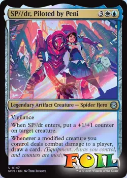 SP//dr, Piloted by Peni 0147 MTG Marvel's Spider-Man Uncommon NP Foil - Image 1