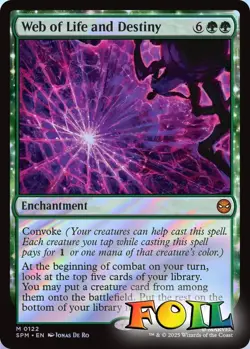 Web of Life and Destiny 0122 MTG Marvel's Spider-Man Mythic NP Foil - Image 1