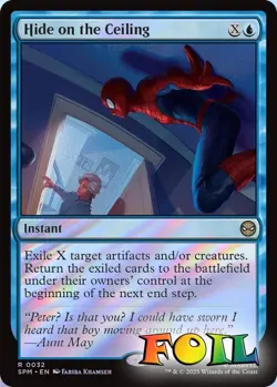 Hide on the Ceiling 0032 MTG Marvel's Spider-Man Rare NP Foil - Image 1