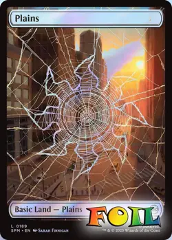Plains 0189 MTG Marvel's Spider-Man Land NP Foil - Image 1
