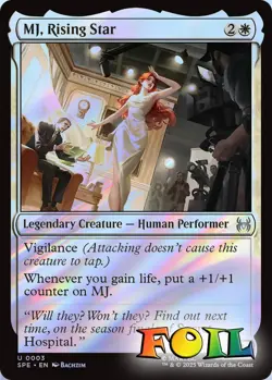 MJ, Rising Star 0003 MTG Marvel's Spider-Man Eternal Uncommon NP Foil - Image 1