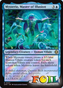 Mysterio, Master of Illusion 0037 MTG Marvel's Spider-Man Rare NP Foil - Image 1