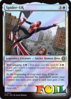 Spider-UK 0017 MTG Marvel's Spider-Man Uncommon NP Foil - Image 1