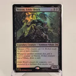 Venom, Eddie Brock 0012 MTG Marvel's Spider-Man Eternal Mythic NP Foil - Image 1