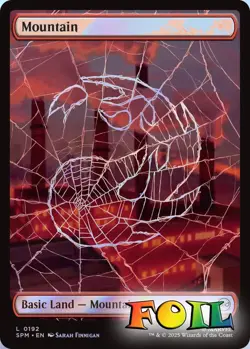 Mountain 0192 MTG Marvel's Spider-Man Land NP Foil - Image 1