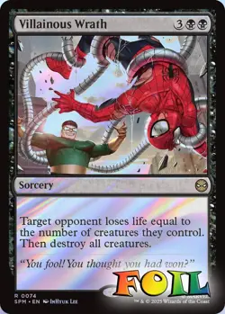 Villainous Wrath 0074 MTG Marvel's Spider-Man Rare NP Foil - Image 1