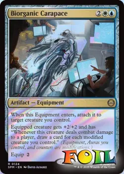 Biorganic Carapace 0124 MTG Marvel's Spider-Man Rare NP Foil - Image 1