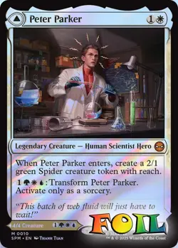 Peter Parker 0010 MTG Marvel's Spider-Man Mythic NP Foil - Image 1
