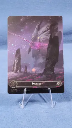Swamp Full Art GALAXY FOIL NM EOE 369 Edge of Eternities MTG B - Image 1