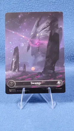 Swamp Full Art GALAXY FOIL NM EOE 369 Edge of Eternities MTG B - Image 2