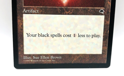 Vintage MTG Jet Medallion NM+ Tempest TMP Rare Artifact 1997 Never Played Magic - Image 3