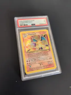 Pokemon 2000 Vintage Base Set 2 Charizard Holo Rare #4 PSA 5 - Image 1