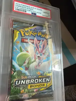 2019 Pokemon Sun & Moon Unbroken Bonds Booster Pack Sylveon & Gardevoir PSA 10 - Image 3
